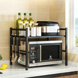 1Layers Kitchen Microwave Oven Rack Storage Shelf Organizer Holder Movable Cabinet Dish Shelving Home Appliances Printer Rack