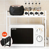1Layers Kitchen Microwave Oven Rack Storage Shelf Organizer Holder Movable Cabinet Dish Shelving Home Appliances Printer Rack