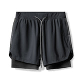 Camo Running Shorts Men 2 In 1 Double-deck Quick Dry GYM Sport Shorts Fitness Jogging Workout Men Short Pants