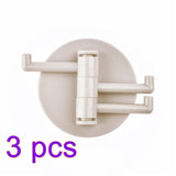 Aluminum Self Adhesive Multi-Purpose Wall Storage Hooks