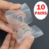 Transparent Strong Double-Sided Adhesive Wall Hooks Hanger Suction Cup Wall Holder