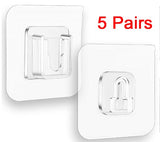Transparent Strong Double-Sided Adhesive Wall Hooks Hanger Suction Cup Wall Holder