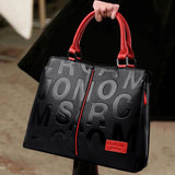 Ladies Quality Leather Letter Shoulder Bags - Luxury Handbags with High Capacity