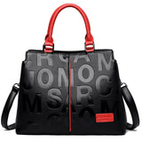Ladies Quality Leather Letter Shoulder Bags - Luxury Handbags with High Capacity