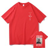 Cactus Jack T-shirt Summer Men Women LOOK MOM I CAN FLY Travis Scott Tees Hip Hop Style Short Sleeve Harajuku Logo Print Tshirt