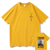 Cactus Jack T-shirt Summer Men Women LOOK MOM I CAN FLY Travis Scott Tees Hip Hop Style Short Sleeve Harajuku Logo Print Tshirt