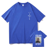 Cactus Jack T-shirt Summer Men Women LOOK MOM I CAN FLY Travis Scott Tees Hip Hop Style Short Sleeve Harajuku Logo Print Tshirt