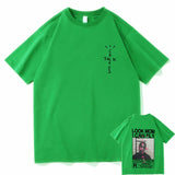 Cactus Jack T-shirt Summer Men Women LOOK MOM I CAN FLY Travis Scott Tees Hip Hop Style Short Sleeve Harajuku Logo Print Tshirt