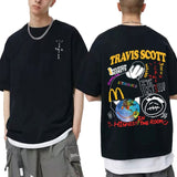 Cactus Jack T-shirt Summer Men Women LOOK MOM I CAN FLY Travis Scott Tees Hip Hop Style Short Sleeve Harajuku Logo Print Tshirt
