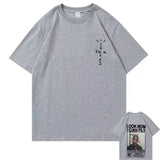 Cactus Jack T-shirt Summer Men Women LOOK MOM I CAN FLY Travis Scott Tees Hip Hop Style Short Sleeve Harajuku Logo Print Tshirt