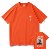 Cactus Jack T-shirt Summer Men Women LOOK MOM I CAN FLY Travis Scott Tees Hip Hop Style Short Sleeve Harajuku Logo Print Tshirt