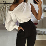 Celmia Summer Women Long Sleeve Casual Top