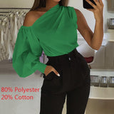 Celmia Summer Women Long Sleeve Casual Top