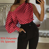 Celmia Summer Women Long Sleeve Casual Top