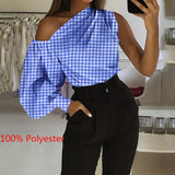 Celmia Summer Women Long Sleeve Casual Top