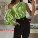 Celmia Summer Women Long Sleeve Casual Top