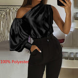 Celmia Summer Women Long Sleeve Casual Top