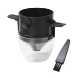Foldable & Portable Stainless Steel Drip Coffee Maker with Coffee Tea Holder