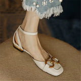 Elegant Office Ladies Shoes and Sandals with Square Heel Sandals Slip On