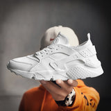 Unisex White Sneakers for Men Mesh Sports Trainers Running Shoes Man 2022 Summer Male Women Flat zapatillas para hombre Red