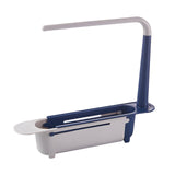Sink Rack Telescopic Filter Drain Basket Dishwashing Cloth Storage Kitchen Tools Retractable Drain Basket Kitchen Tools
