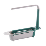 Sink Rack Telescopic Filter Drain Basket Dishwashing Cloth Storage Kitchen Tools Retractable Drain Basket Kitchen Tools
