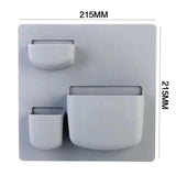 Plastic Self-adhesive Storage Rack Wall Refrigerator Mounted Holder Kitchen Bathroom Organizer Shelf Rack Home Appliance Supply