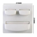 Plastic Self-adhesive Storage Rack Wall Refrigerator Mounted Holder Kitchen Bathroom Organizer Shelf Rack Home Appliance Supply