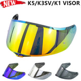 Full Face Helmet Visor For AGV K5 K3SV K1 Motorcycle Helmet Visors Casco Moto K1 Visor Capacete K3SV visera K5 Lens Windshield