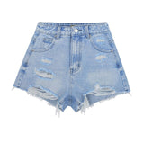 Znaiml Sexy High Waist Ladies Denim Shorts