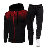 Men Tracksuit Hoodies Jacket Hoodies+Sweatpant Suit Male Pullover Hoody Fashion Streetwear Clothes