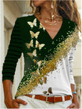 Shirts for Women Lace Long Sleeve Tshirts Spring Autumn Ladies Casual Sexy V Neck Dot Print Slim Fit Shirt Tops Woman Tshirts