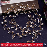 TOPQUEEN HP233 Wedding Hair Ornaments for Women Tiaras Bridal Rhinestone Headband Alloy Leaves Wedding Headpieces Headwear