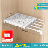Bobak Adjustable Kitchen Wardrobe Storage Shelves Clothing Closet Organizer Wall Mounted Rack Home Appliance
