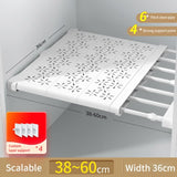 Bobak Adjustable Kitchen Wardrobe Storage Shelves Clothing Closet Organizer Wall Mounted Rack Home Appliance