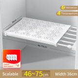 Bobak Adjustable Kitchen Wardrobe Storage Shelves Clothing Closet Organizer Wall Mounted Rack Home Appliance