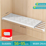 Bobak Adjustable Kitchen Wardrobe Storage Shelves Clothing Closet Organizer Wall Mounted Rack Home Appliance