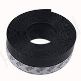 5 Color 1-10M Length Window Door Bottom Self Adhesive Silicone Rubber Seal Weathering Strip Door Sealing Bar Window Sealing Tape