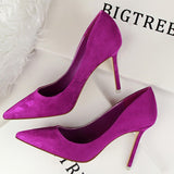 New Women Pumps Suede High Heels Shoes Fashion Office Shoes Stiletto