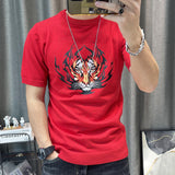 3 Color Short Sleeve Knitting T-Shirt