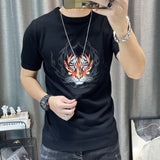 3 Color Short Sleeve Knitting T-Shirt