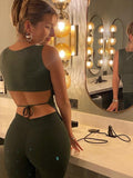 Top Women Y2K Lace Up Backless Tank Top Solid Knitted T-shirts Tops Sexy Crop Top Night Club Outfits Basic Tanks 2022 Streetwear