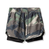 Camo Running Shorts Men 2 In 1 Double-deck Quick Dry GYM Sport Shorts Fitness Jogging Workout Men Short Pants