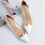 New Women Pumps PVC Transparent High Heels Sexy Pointed Toe Leopard Grain Party Shoes Lady Thin Heels Pumps Size 40