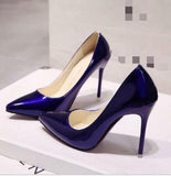 New Women Pumps PVC Transparent High Heels Sexy Pointed Toe Leopard Grain Party Shoes Lady Thin Heels Pumps Size 40