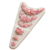 3D Flower Silicone Mold Sugar Paste DIY Fondant Cake Decor Tool Chocolate Cake Candy Fence Shaped Mold Baking Liquid Cake Moulds