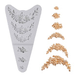 3D Flower Silicone Mold Sugar Paste DIY Fondant Cake Decor Tool Chocolate Cake Candy Fence Shaped Mold Baking Liquid Cake Moulds