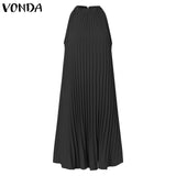 Elegant Satin Slik Dress Women Sexy Sleeveless
