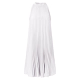 Elegant Satin Slik Dress Women Sexy Sleeveless
