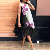 Women Elegant Midi Dress Summer Party Long Dresses
